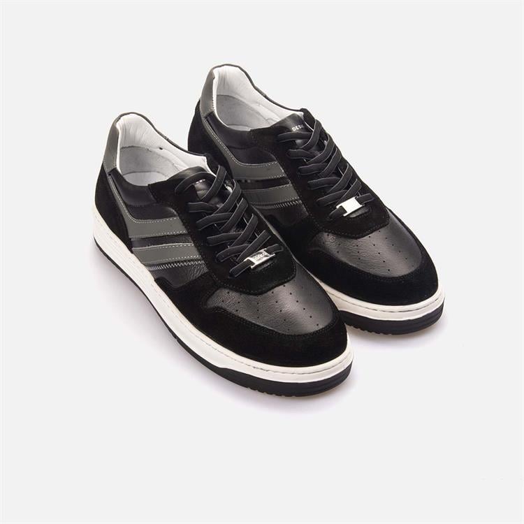 Kemal Tanca Erkek Hakiki Deri Termo Taban Siyah Günlük Ayakkabı