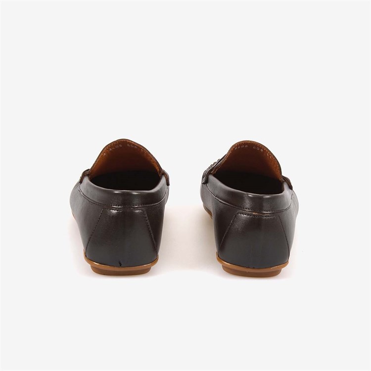 Kemal Tanca Erkek Hakiki Deri Bağcıksız Kauçuk Tabanlı Loafer A9408