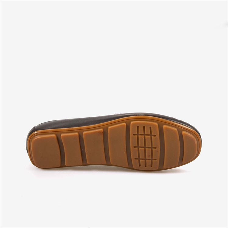 Kemal Tanca Erkek Hakiki Deri Bağcıksız Kauçuk Tabanlı Loafer A9408