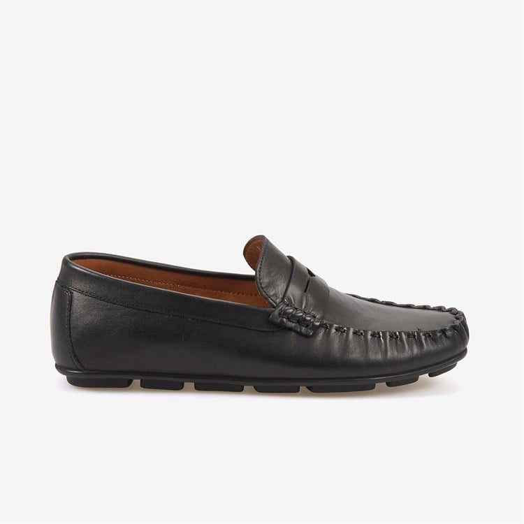 Kemal Tanca Erkek Hakiki Deri Bağcıksız Kauçuk Tabanlı Loafer A9408