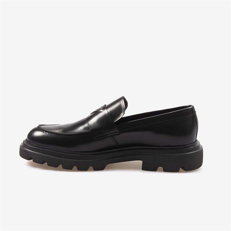 Kemal Tanca Erkek Hakiki Deri Eva Taban Siyah Günlük Ayakkabı