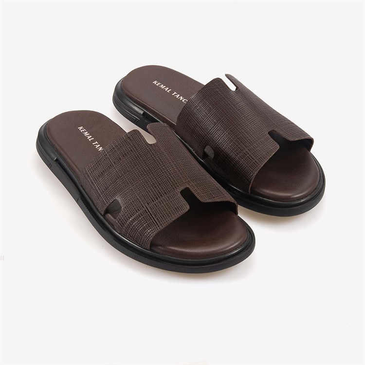 Kemal Tanca Erkek Kauçuk Tabanlı Comfort Günlük Terlik 110