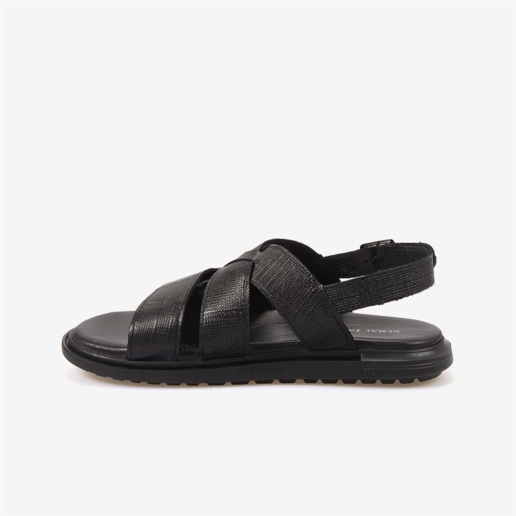 Kemal Tanca Erkek Kauçuk Tabanlı Şık Tasarım Comfort Günlük Çapraz Bantlı Sandalet 560
