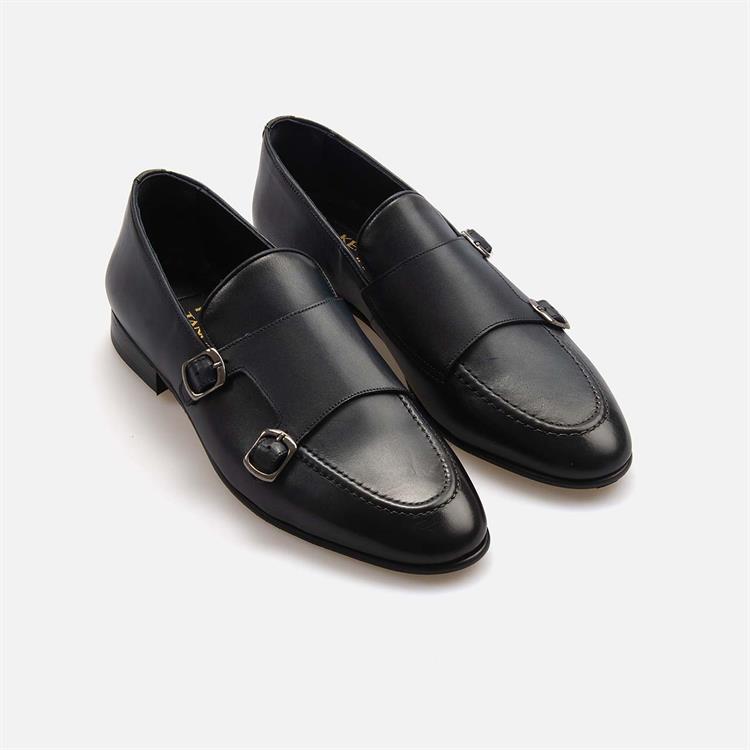 Kemal Tanca Erkek Hakiki Deri Microlight Taban Lacivert Klasik Ayakkabı