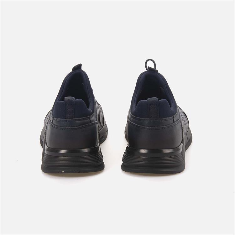 Kemal Tanca Erkek Hakiki Deri Kauçuk Taban Lacivert Spor & Sneaker Ayakkabı