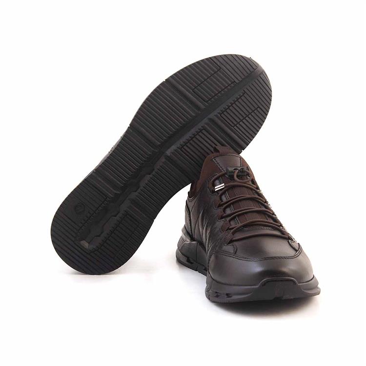 Kemal Tanca Erkek Hakiki Deri Kauçuk Taban Kahverengi Spor & Sneaker Ayakkabı