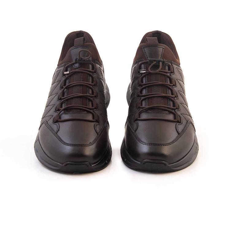 Kemal Tanca Erkek Hakiki Deri Kauçuk Taban Kahverengi Spor & Sneaker Ayakkabı