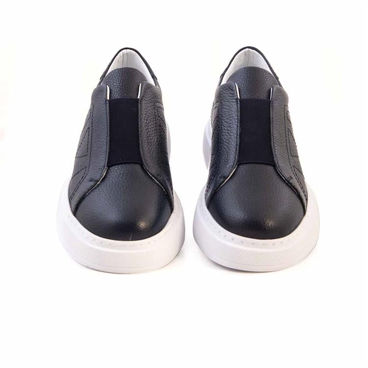 Kemal Tanca Erkek Hakiki Deri Eva Taban Lacivert Spor & Sneaker Ayakkabı