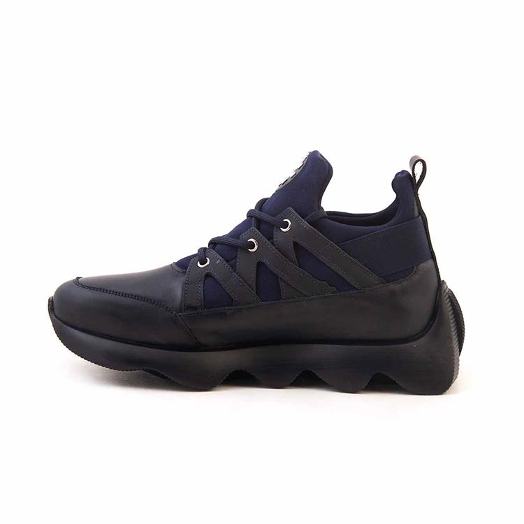 Kemal Tanca Erkek Hakiki Deri Eva Taban Lacivert Spor & Sneaker Ayakkabı