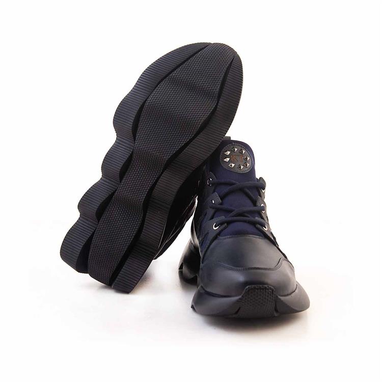 Kemal Tanca Erkek Hakiki Deri Eva Taban Lacivert Spor & Sneaker Ayakkabı