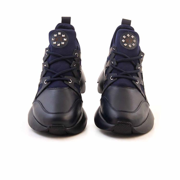 Kemal Tanca Erkek Hakiki Deri Eva Taban Lacivert Spor & Sneaker Ayakkabı