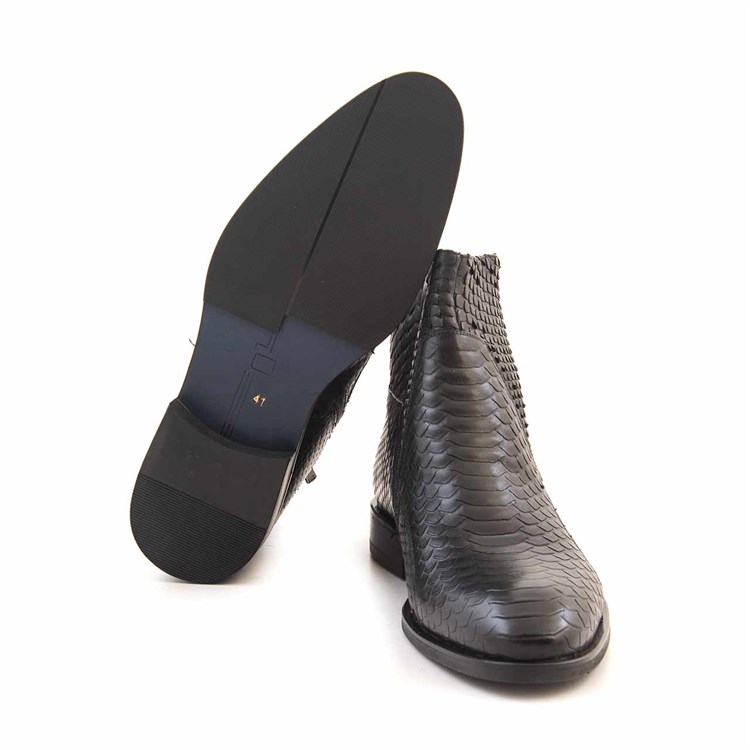 Kemal Tanca Gold Erkek Hakiki Deri Tpu Taban Siyah Bot 