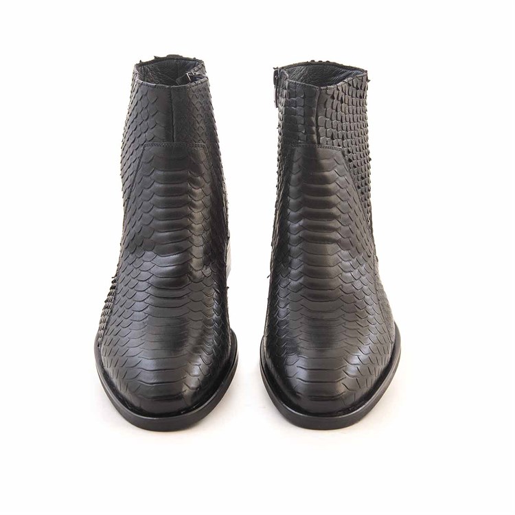 Kemal Tanca Gold Erkek Hakiki Deri Tpu Taban Siyah Bot 