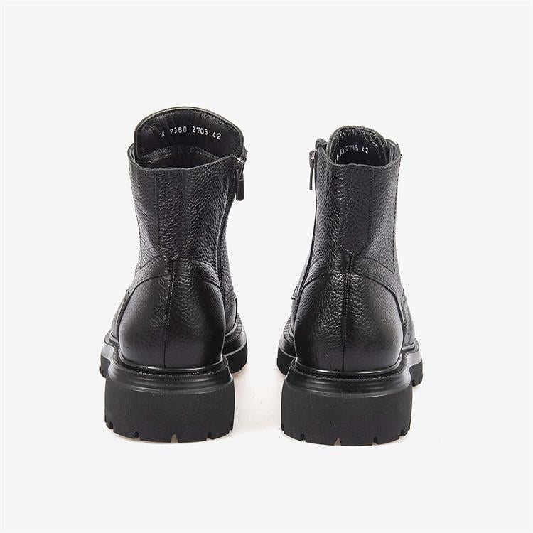 Kemal Tanca Hakiki Deri Erkek Siyah Bot A7360