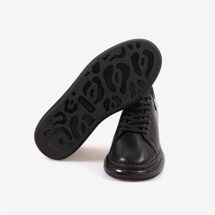 Kemal Tanca Hakiki Deri Erkek Siyah Spor & Sneaker Ayakkabı B1
