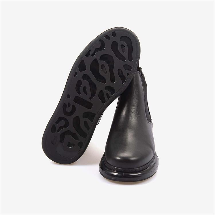 Kemal Tanca Hakiki Deri Havalı Taban Erkek Chelsea Siyah Bot B2