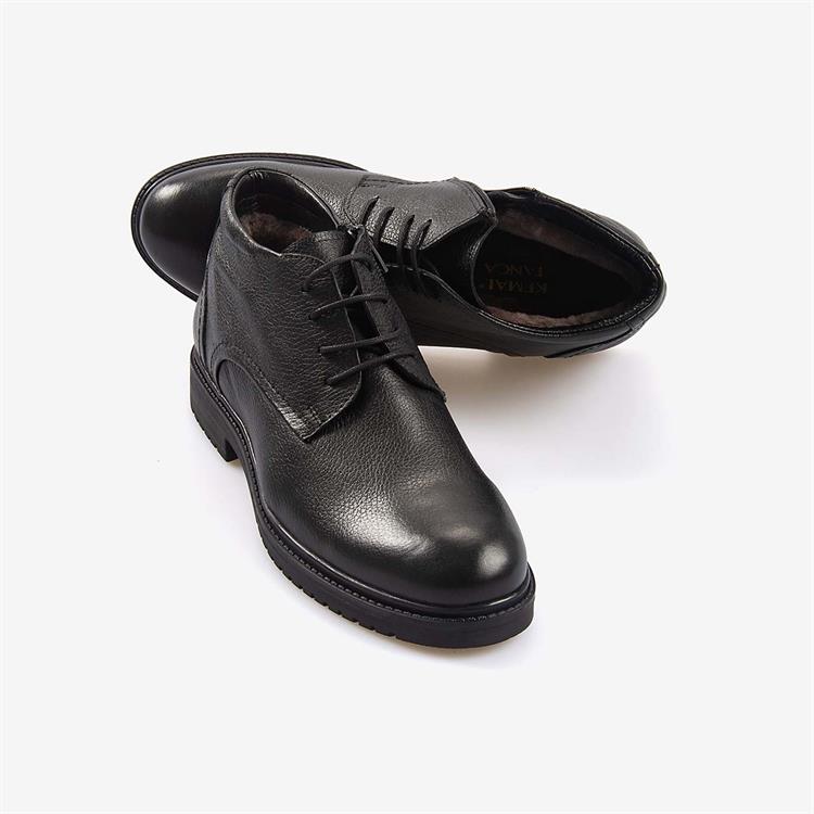 Kemal Tanca Hakiki Deri İçi Kürklü Erkek Klasik Bot P25062