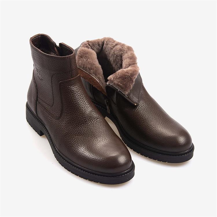 Kemal Tanca Hakiki Deri İçi Kürklü Erkek Bot P25061