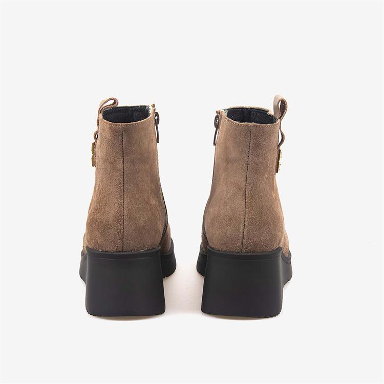 Kemal Tanca Hakiki Deri Kadın Dolgu Topuk Bot 601377