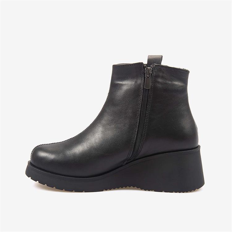 Kemal Tanca Hakiki Deri Kadın Dolgu Topuk Bot 601377