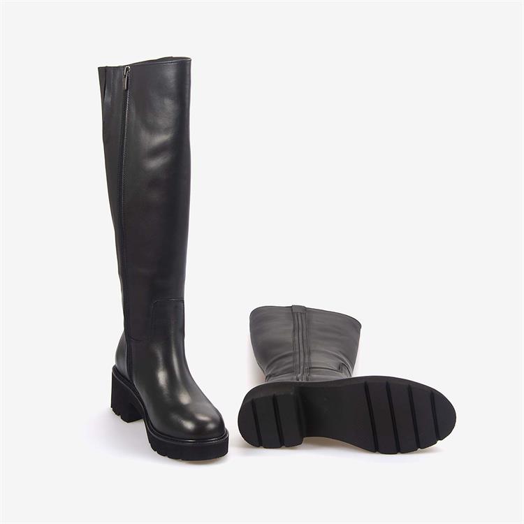 Kemal Tanca Hakiki Deri Kadın Günlük Çizme 7010