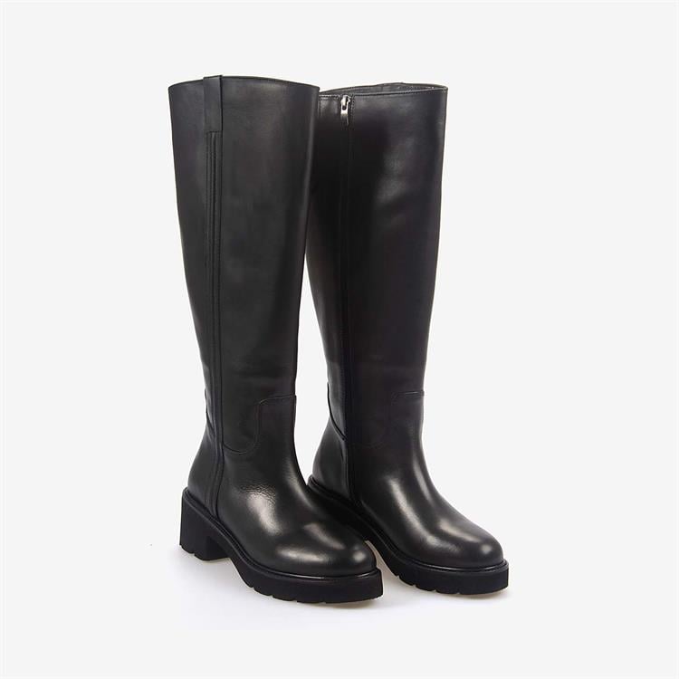 Kemal Tanca Hakiki Deri Kadın Günlük Çizme 7010