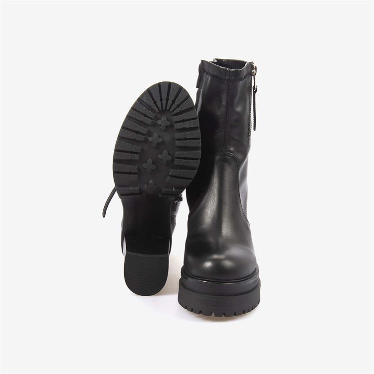 Kemal Tanca Hakiki Deri Kadın Topuklu Bot 7009