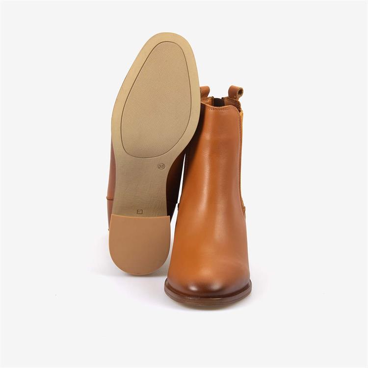 Kemal Tanca Hakiki Deri Kadın Topuklu Chelsea Bot 26-103552K