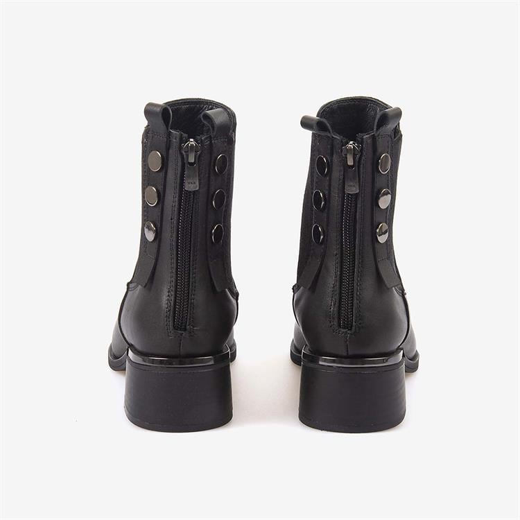 Kemal Tanca Hakiki Deri Kadın Topuklu Chelsea Bot 26-103552K