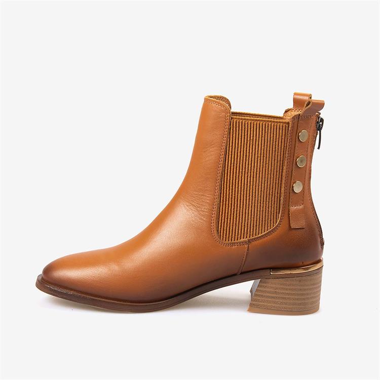 Kemal Tanca Hakiki Deri Kadın Topuklu Chelsea Bot 26-103552K