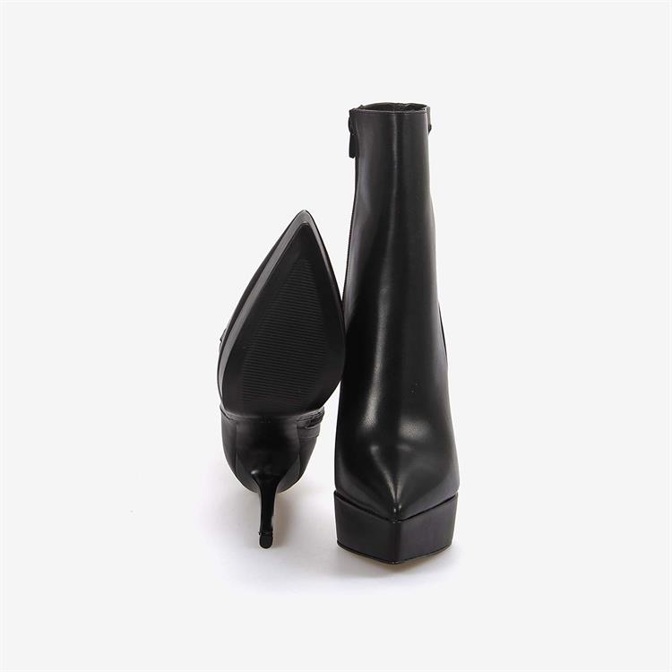 Kemal Tanca Hakiki Deri Kadın Topuklu Bot 17