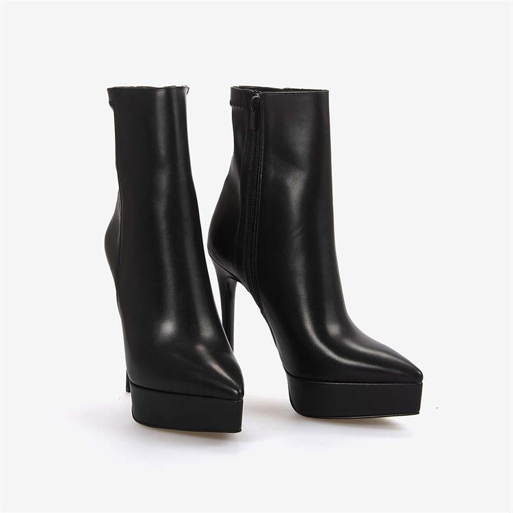 Kemal Tanca Hakiki Deri Kadın Topuklu Bot 17