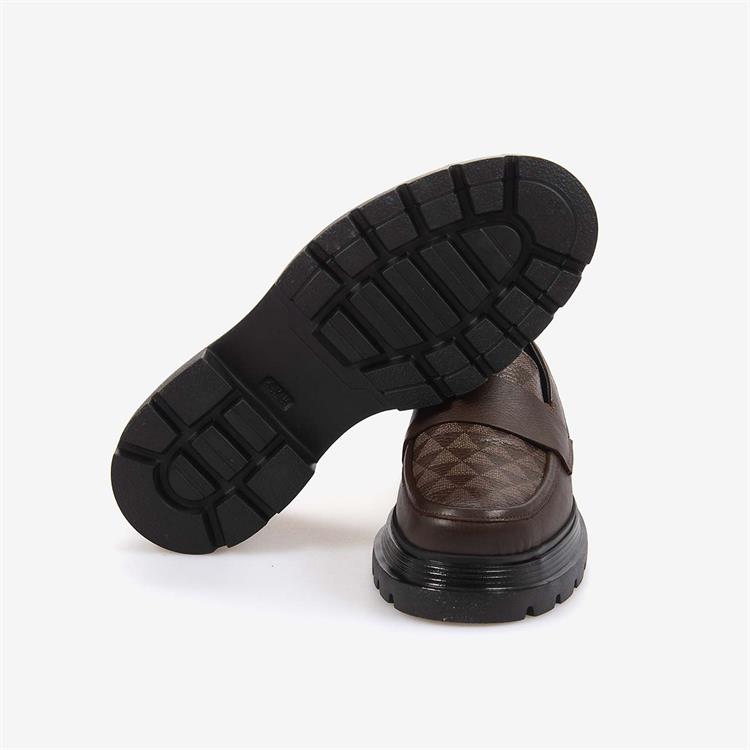 Kemal Tanca Hakiki Deri Kahverengi Günlük Kadın Ayakkabı T804