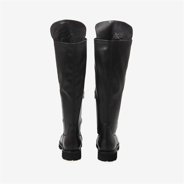 Kemal Tanca Hakiki Deri Siyah Kadın Çizme 7011