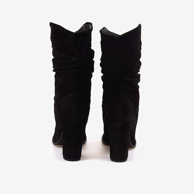 Kemal Tanca  Hakiki Deri Süet Kadın Çizme 25-100670K