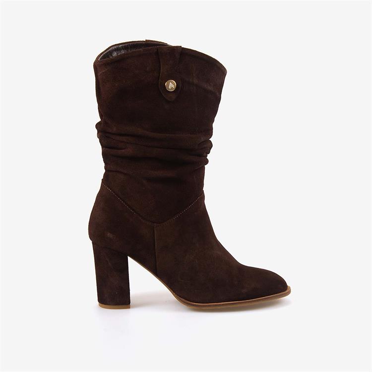 Kemal Tanca  Hakiki Deri Süet Kadın Çizme 25-100670K