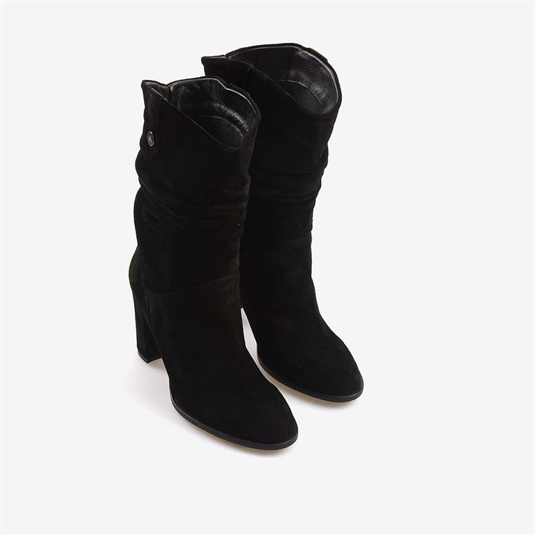 Kemal Tanca  Hakiki Deri Süet Kadın Çizme 25-100670K