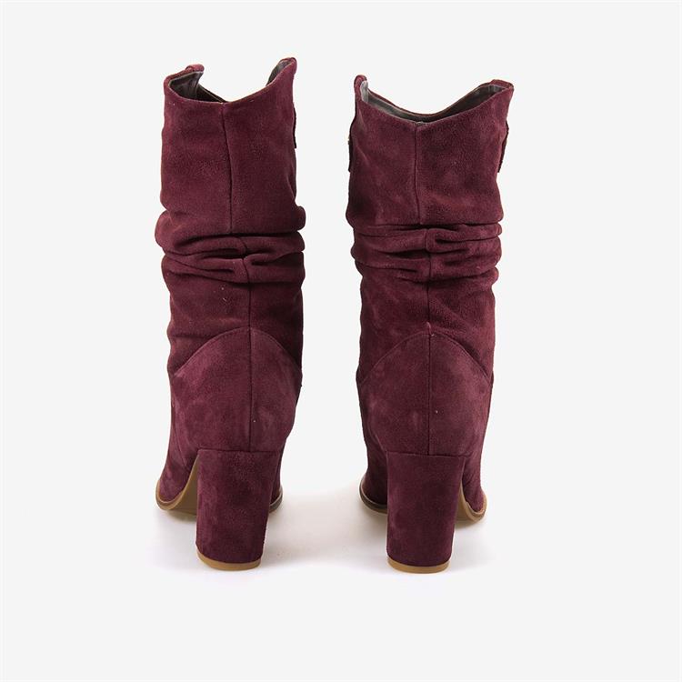 Kemal Tanca  Hakiki Deri Süet Kadın Çizme 25-100670K