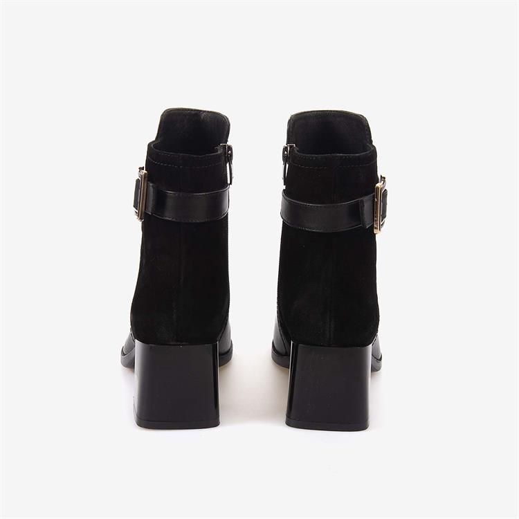 Kemal Tanca Hakiki Deri & Süet Kadın Topuklu Bot 24577