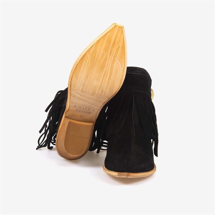 Kemal Tanca Hakiki Deri Süet Kadın Western Bot 26-102760K