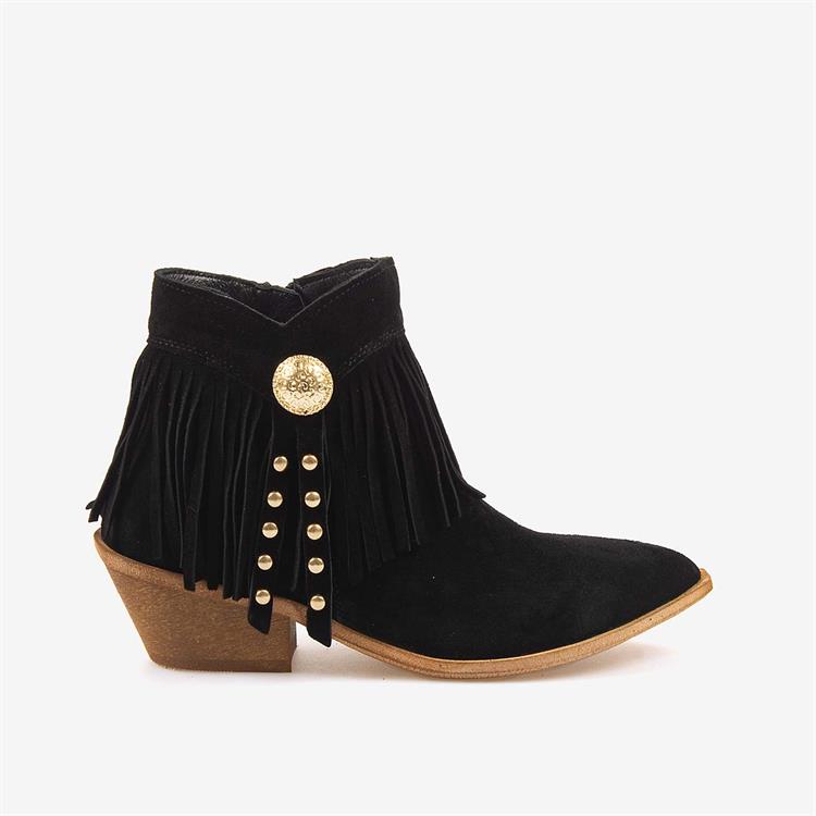 Kemal Tanca Hakiki Deri Süet Kadın Western Bot 26-102760K