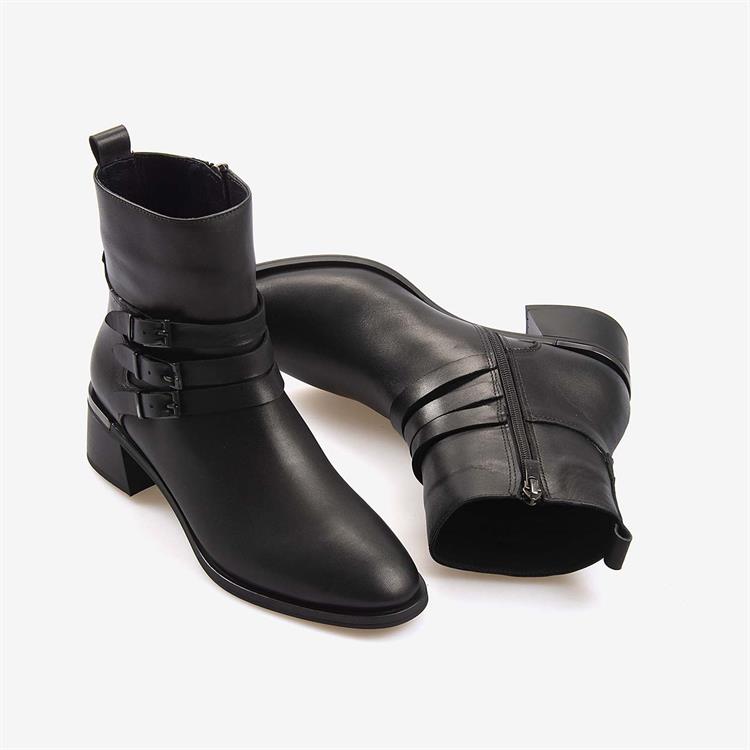 Kemal Tanca Hakiki Deri Topuklu Kadın Bot 26-103558K