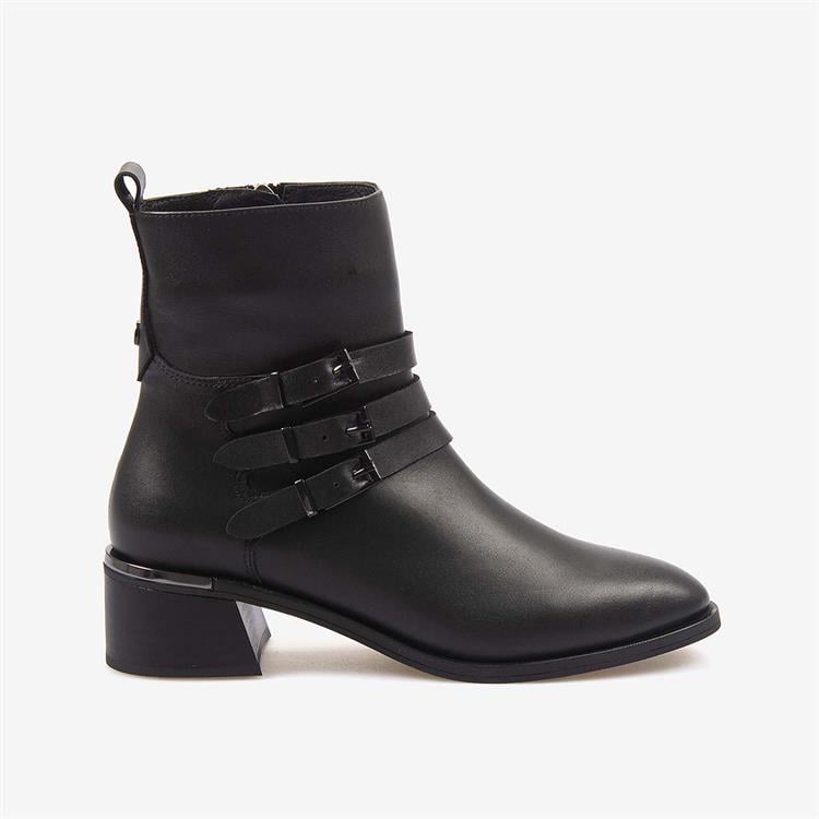 Kemal Tanca Hakiki Deri Topuklu Kadın Bot 26-103558K