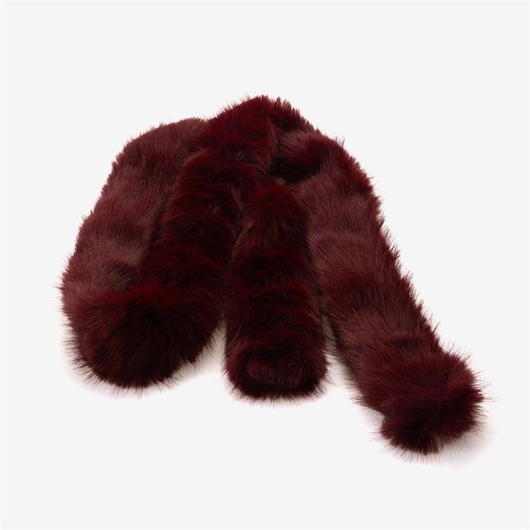 Kemal Tanca Kadın Bordo Peluş Atkı 11251