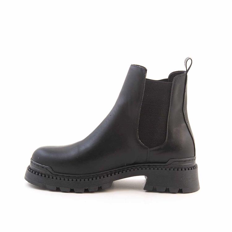 Kemal Tanca Kadın Hakiki Deri Poli Taban Siyah Günlük Bot