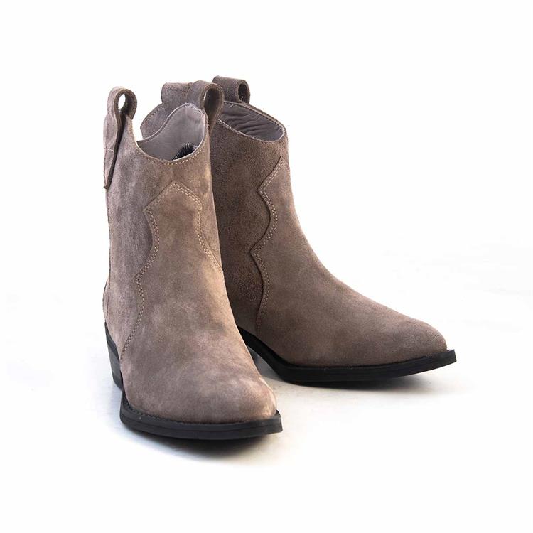 Kemal Tanca Kadın Hakiki Deri Tpu Taban Vizon Süet Western Bot 