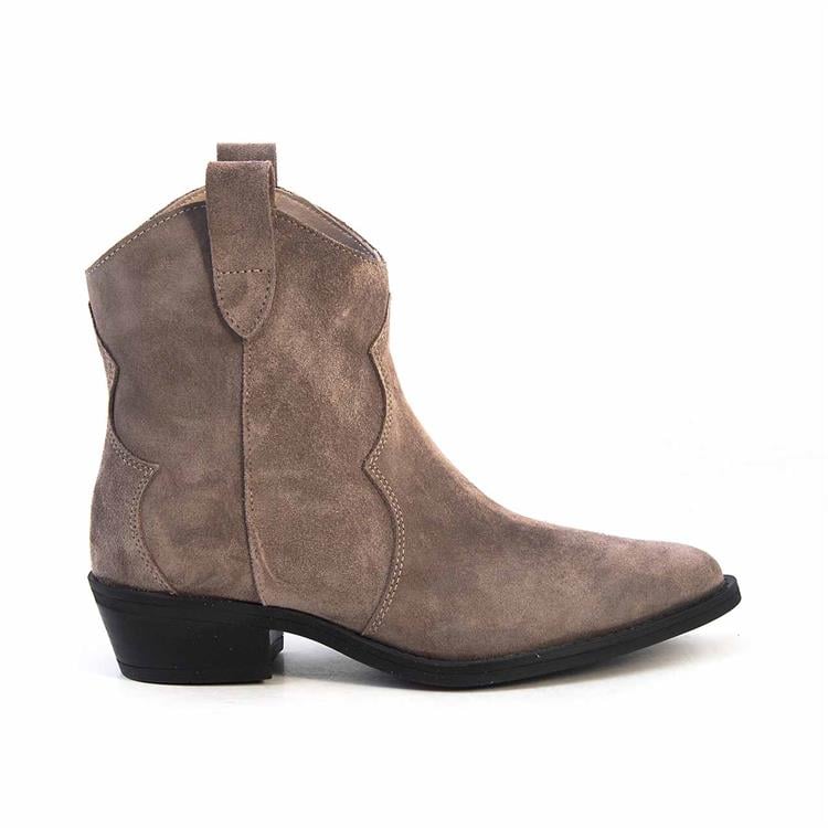 Kemal Tanca Kadın Hakiki Deri Tpu Taban Vizon Süet Western Bot 