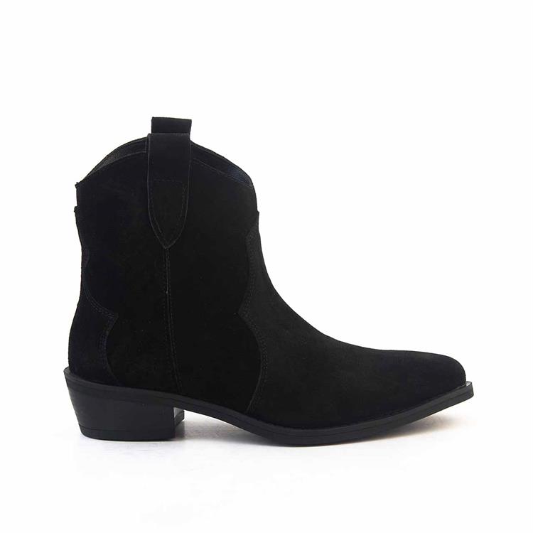 Kemal Tanca Kadın Hakiki Deri Tpu Taban Siyah Süet Günlük Bot