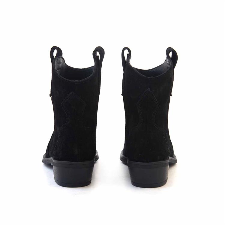 Kemal Tanca Kadın Hakiki Deri Tpu Taban Siyah Süet Günlük Bot