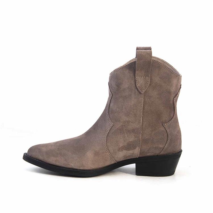 Kemal Tanca Kadın Hakiki Deri Tpu Taban Vizon Süet Western Bot 